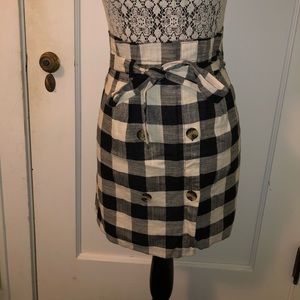 Cream and black skirt